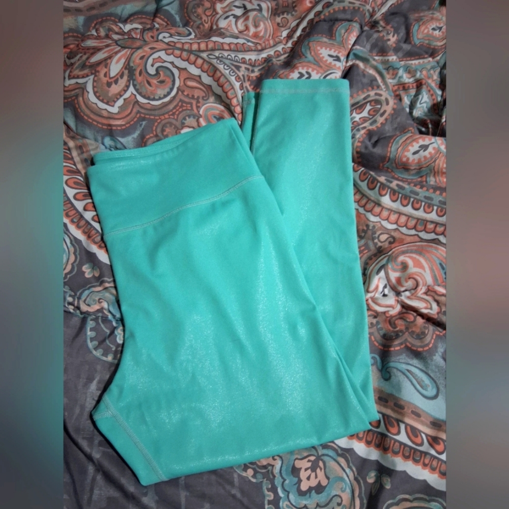 Zyia Womens Size 14/16 Teal Leggings